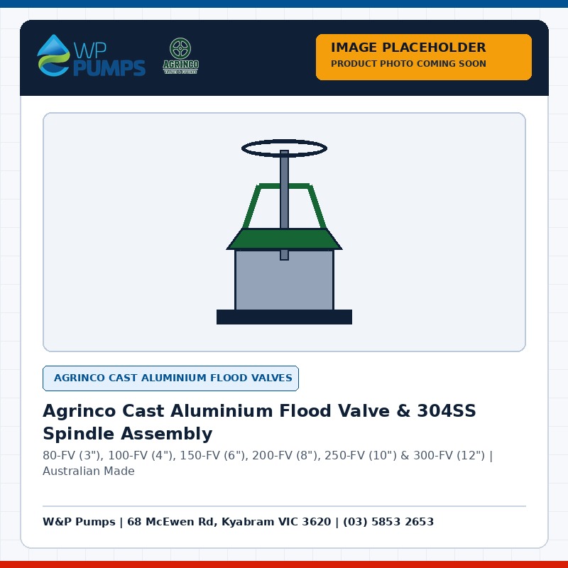 Agrinco 150-FV 6" (150mm) Cast Aluminium Flood Valve Assembly Complete