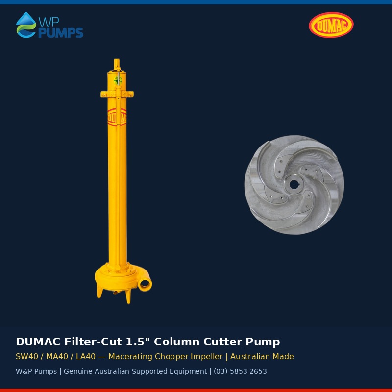 DUMAC Filter-Cut 1.5-inch Column Cutter Pump (SW40 / MA40 / LA40)