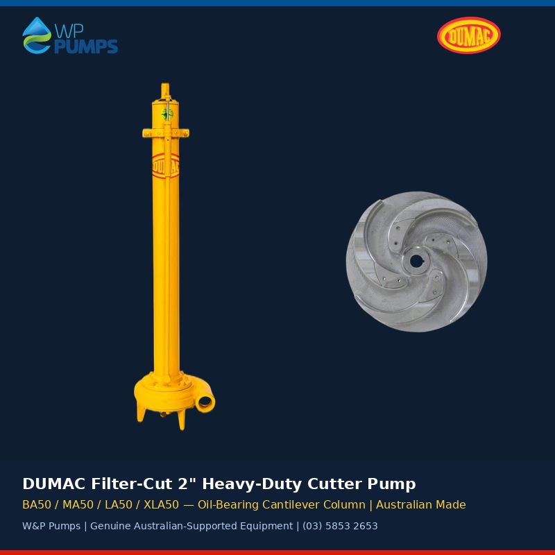 DUMAC Filter-Cut 2-inch Heavy-Duty Column Cutter Pump (BA50 / MA50 / LA50 / XLA50)