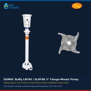 DUMAC Ruffy LRF80 / XLRF80 3-inch Flange-Mount Effluent Pump