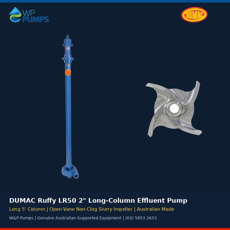 DUMAC Ruffy LR50 2-inch Long-Column Effluent Pump