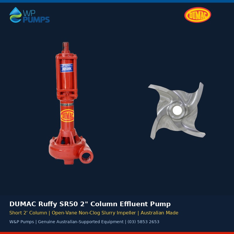 DUMAC Ruffy SR50 2-inch Short-Column Effluent Pump
