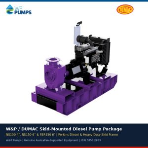 W&P / DUMAC Skid-Mounted Diesel Standpipe & Dewatering Pump Package